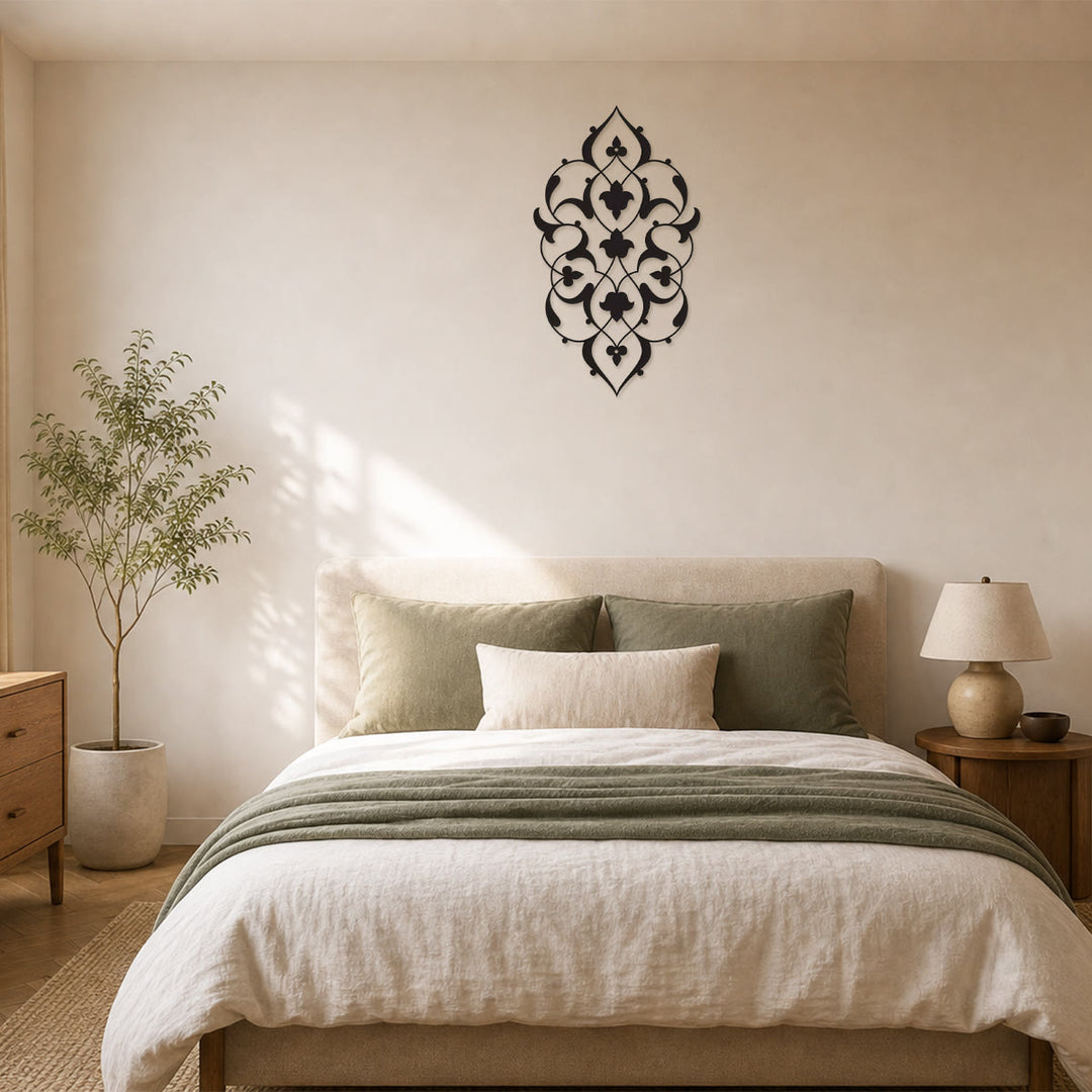 HilalHaven Vine Veil Elongated Floral Wall Art - image 2