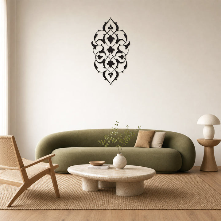 HilalHaven Vine Veil Elongated Floral Wall Art - image 1