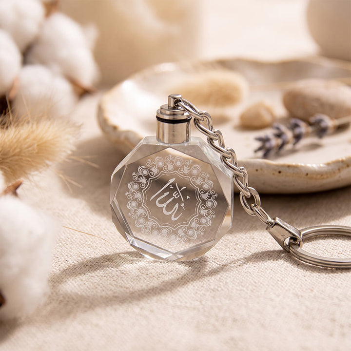 HilalHaven Luminous Vessel Faceted Crystal Engraved Keychain - image 4