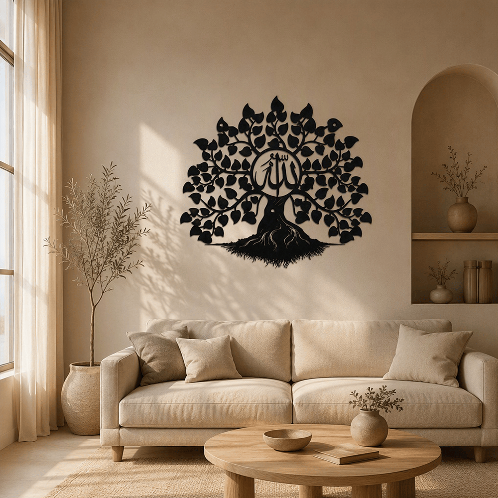 HilalHaven Rooted Verse Tree Form Metal Wall Art Decor - image 3