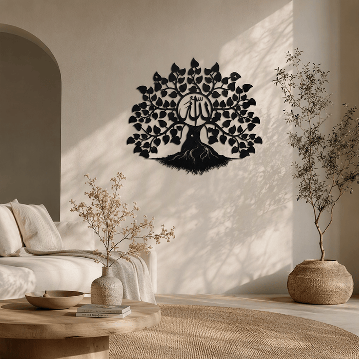 HilalHaven Rooted Verse Tree Form Metal Wall Art Decor - image 4