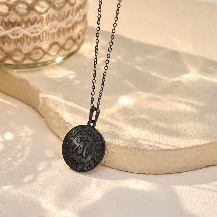 FREE Today: Circular Legacy Asma ul Husna Ornate Medallion Unisex Necklace - Black - image 12