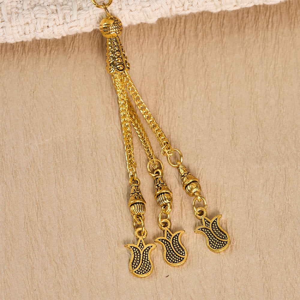 HilalHaven Twilight Drape Ornate Tassel Car Pendant - image 3