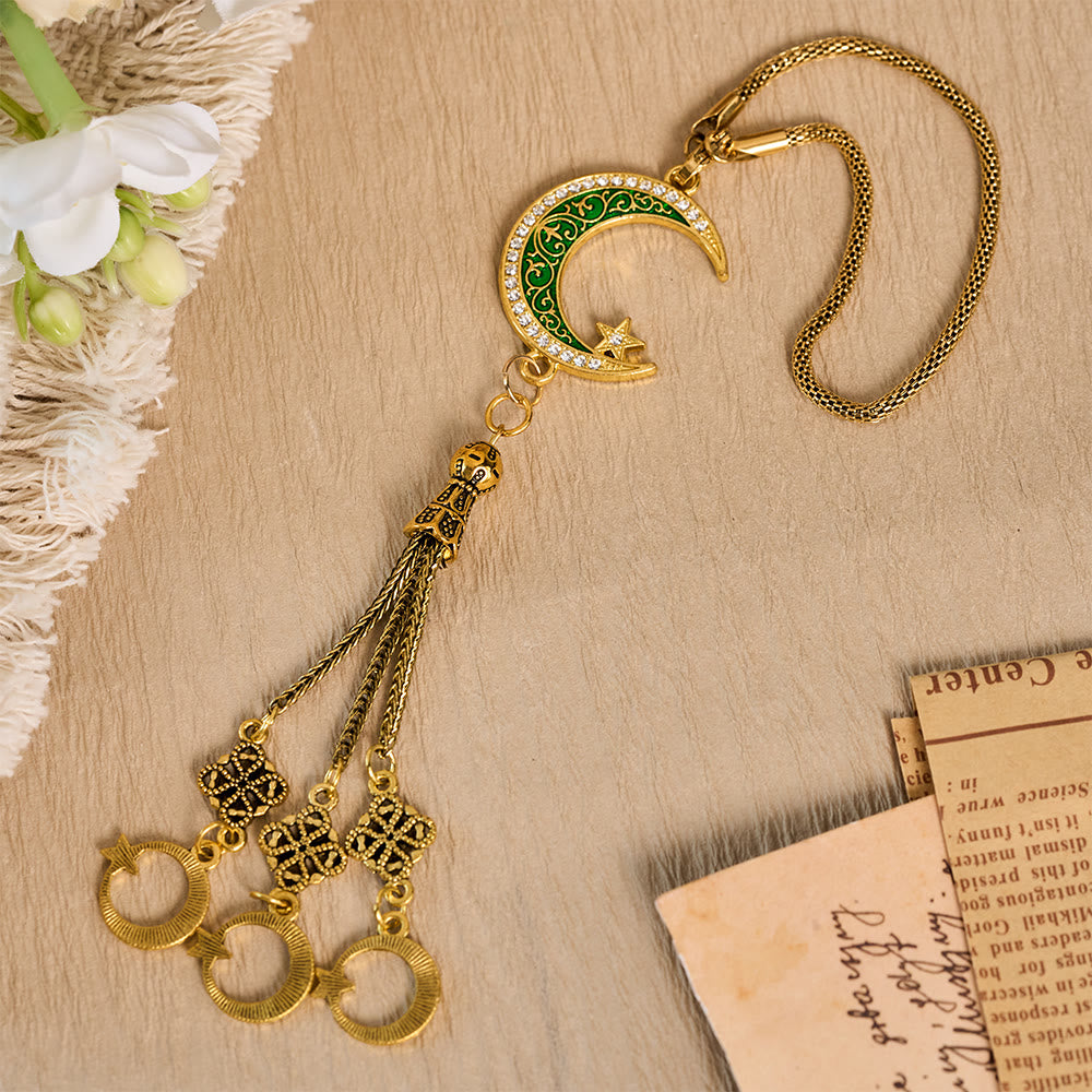 HilalHaven Twilight Drape Ornate Tassel Car Pendant - image 17
