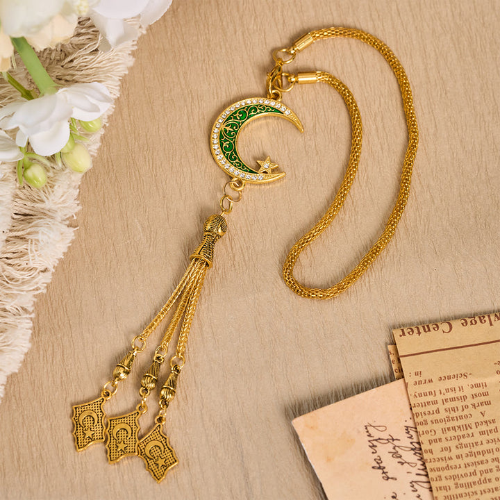 HilalHaven Twilight Drape Ornate Tassel Car Pendant - image 12