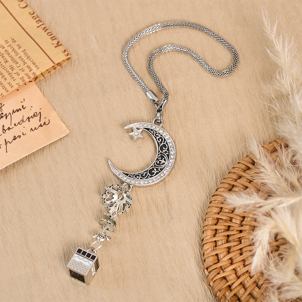 HilalHaven Lunar Passage Filigree Multi‑Charm Car Hanging - image 2