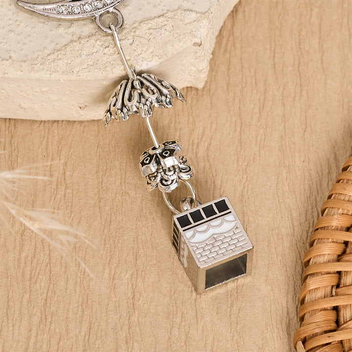 HilalHaven Lunar Passage Filigree Multi‑Charm Car Hanging - image 3