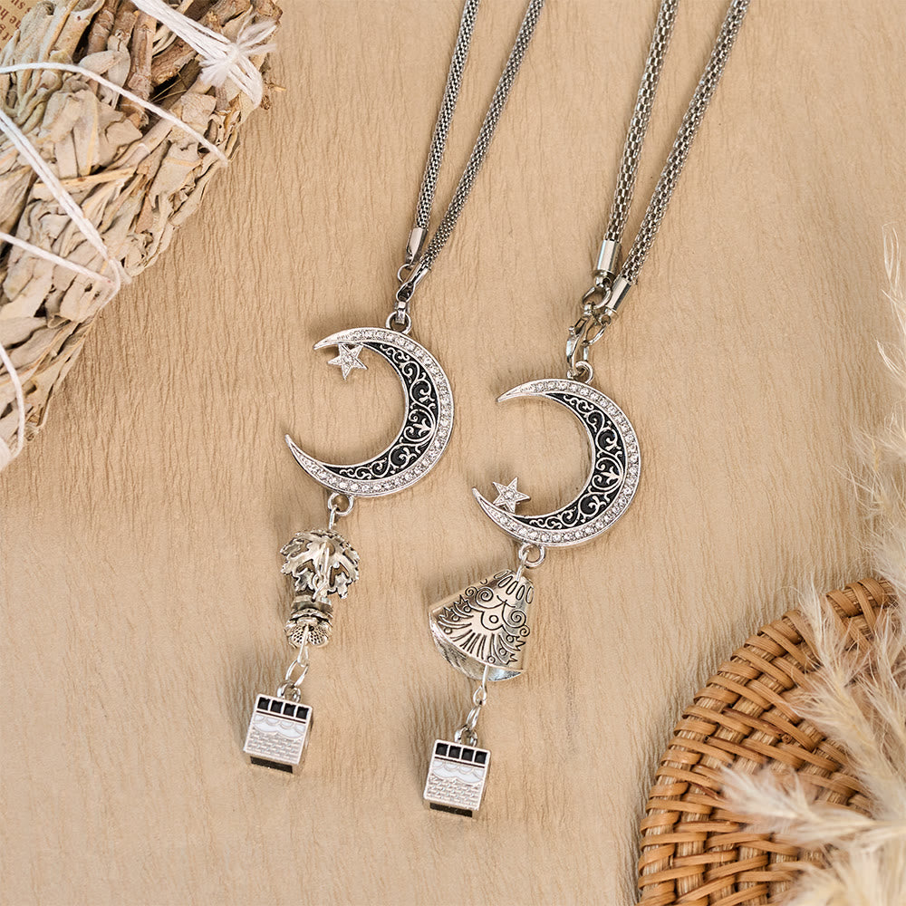 HilalHaven Lunar Passage Filigree Multi‑Charm Car Hanging - image 1