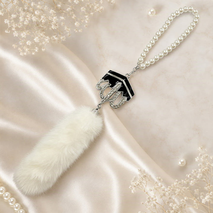 HilalHaven Velvet Devotion Enamel‑Alloy Car Pendant - Silver - image 5
