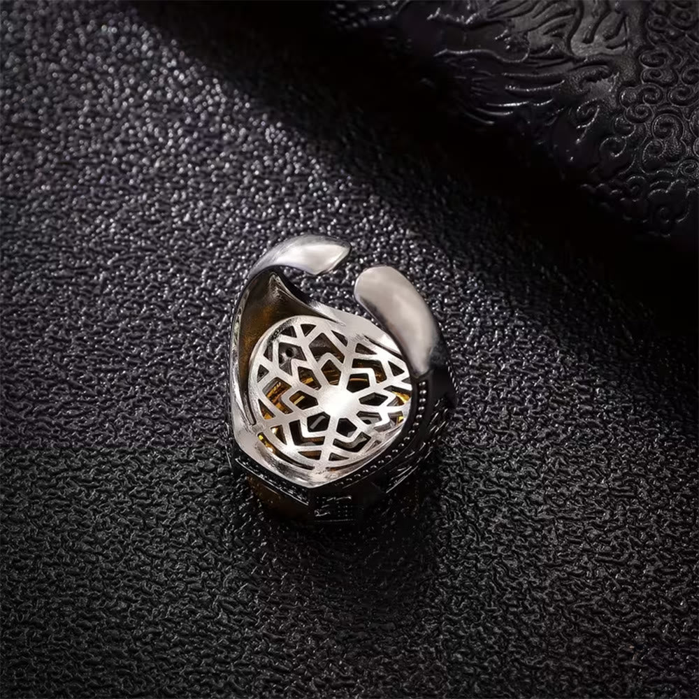 HilalHaven Vintage Crest Engraved Oval Signet Ring — Ornate Geometric‑Carved Copper Band - image 14