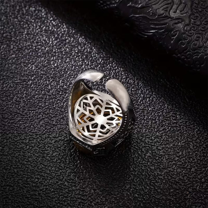 FREE Today: Vintage Crest Engraved Oval Signet Ring — Ornate Geometric‑Carved Copper Band - image 14