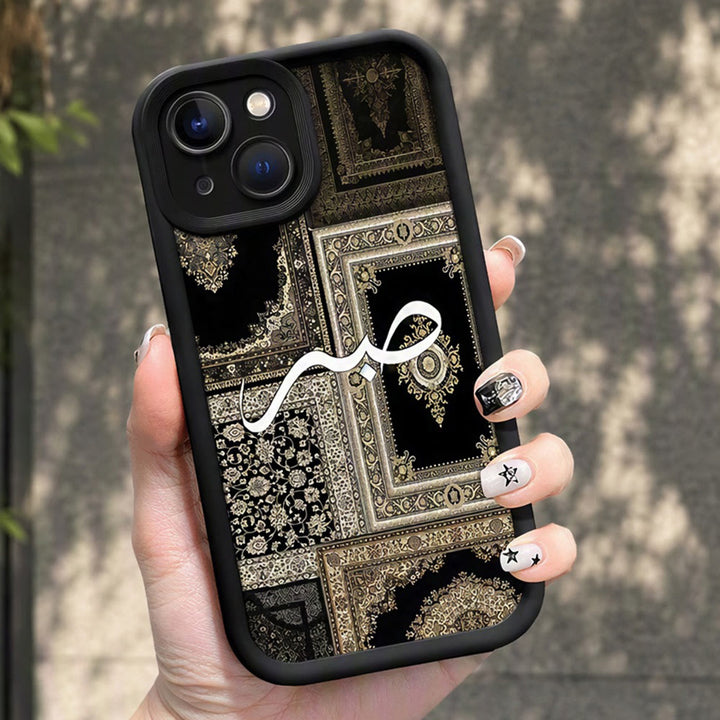HilalHaven Ornamented Poise Sabr-Patience Vintage Tapestry‑Style Phone Case - image 3