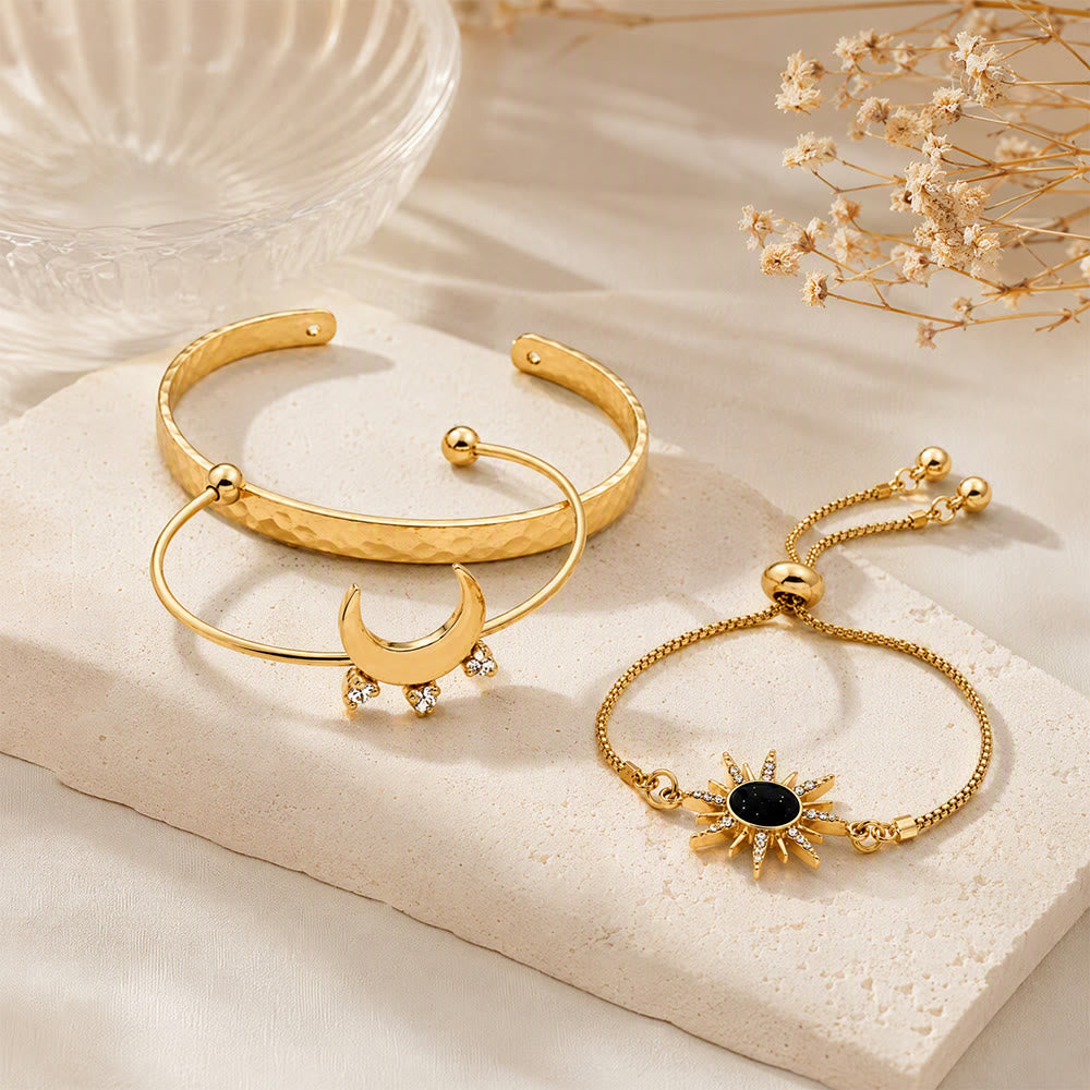 FREE Today: Day &amp; Dusk Celestial Stackable Bracelet Set - image 0