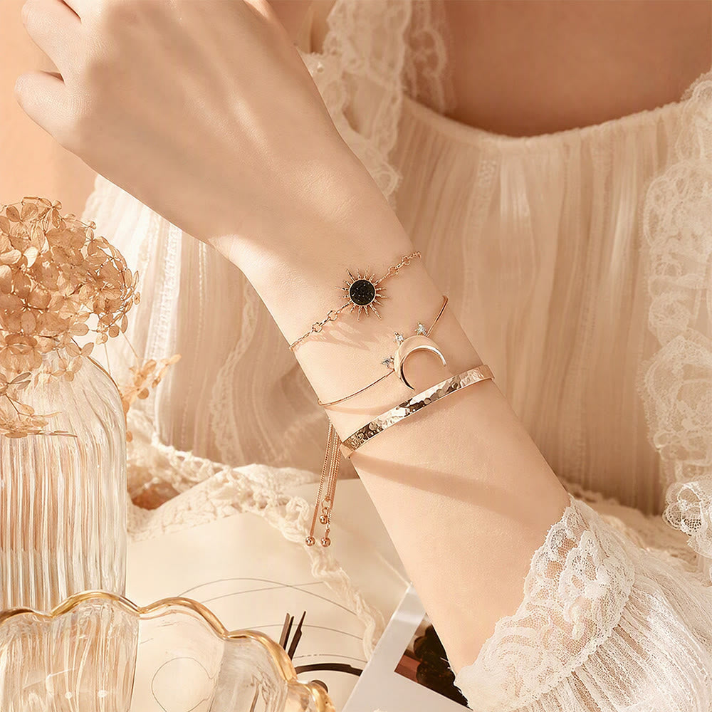 FREE Today: Day &amp; Dusk Celestial Stackable Bracelet Set - image 1