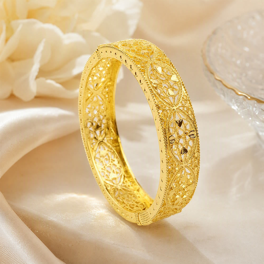 FREE Today: Golden Lattice Filigree‑Cut Gold Bangle - Filigree‑Cut Gold Bangle - image 0