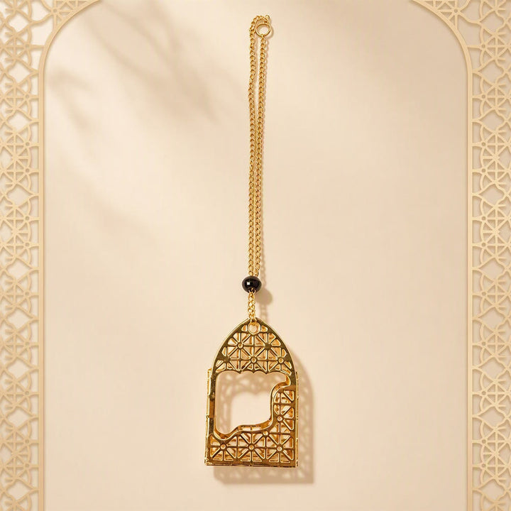 HilalHaven Arch Haven Lattice‑Cut Arch‑Shaped Car Pendant - image 5