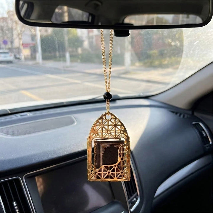 HilalHaven Arch Haven Lattice‑Cut Arch‑Shaped Car Pendant - image 0
