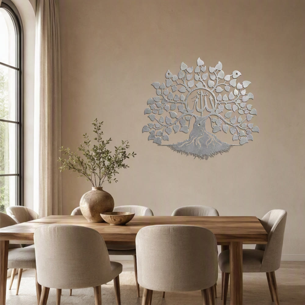 HilalHaven Rooted Verse Tree Form Metal Wall Art Decor - image 18