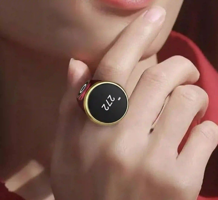 HilalHaven Serene Count Digital Comfort Ring — Minimalist ABS‑Silicone Quiet‑Click Tracker Ring - image 0