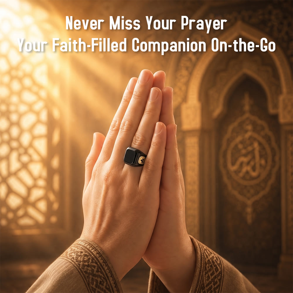 HilalHaven Remembrance Rhythm App‑Connected Smart Tasbih Ring — Bluetooth Dhikr Counter with Prayer Reminder - image 0