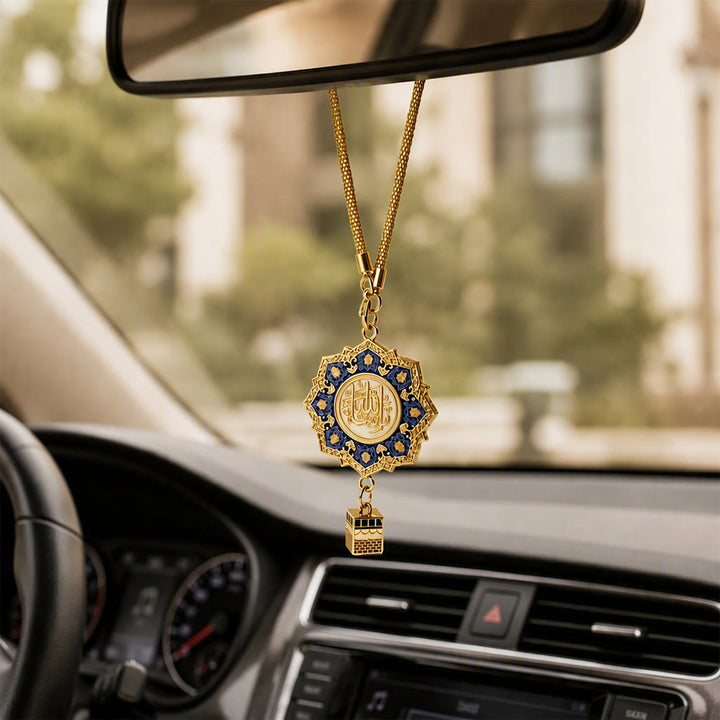 HilalHaven "Rosette Whisper" Octagonal Floral Car Pendant - image 9