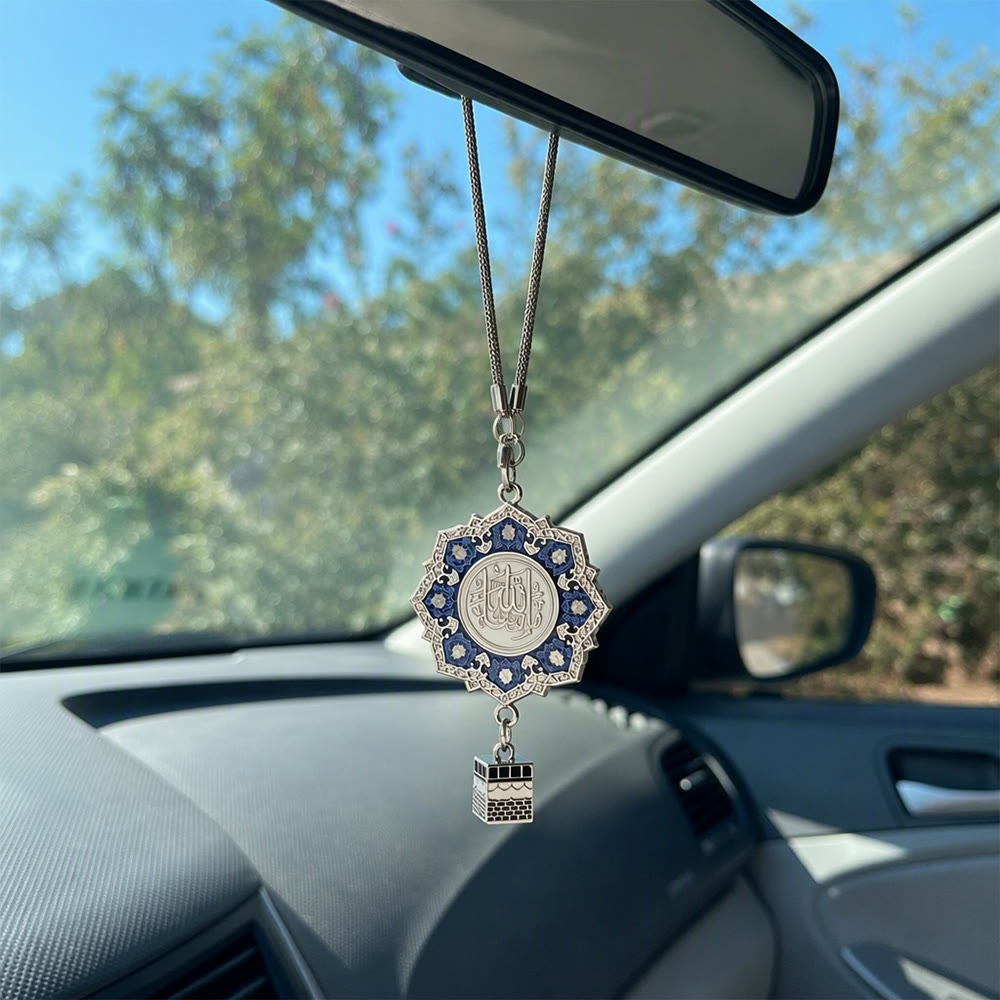 HilalHaven "Rosette Whisper" Octagonal Floral Car Pendant - image 6