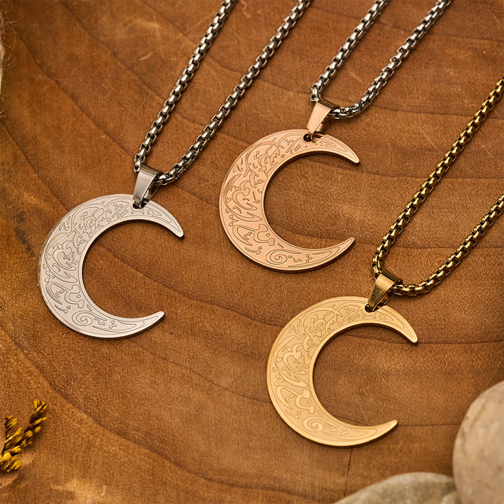 HilalHaven Crescent of Ease &amp; Protection Ayatul Kursi Necklace - image 0