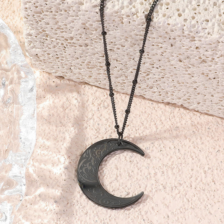 HilalHaven Crescent of Ease &amp; Protection Ayatul Kursi Necklace - Black - image 10