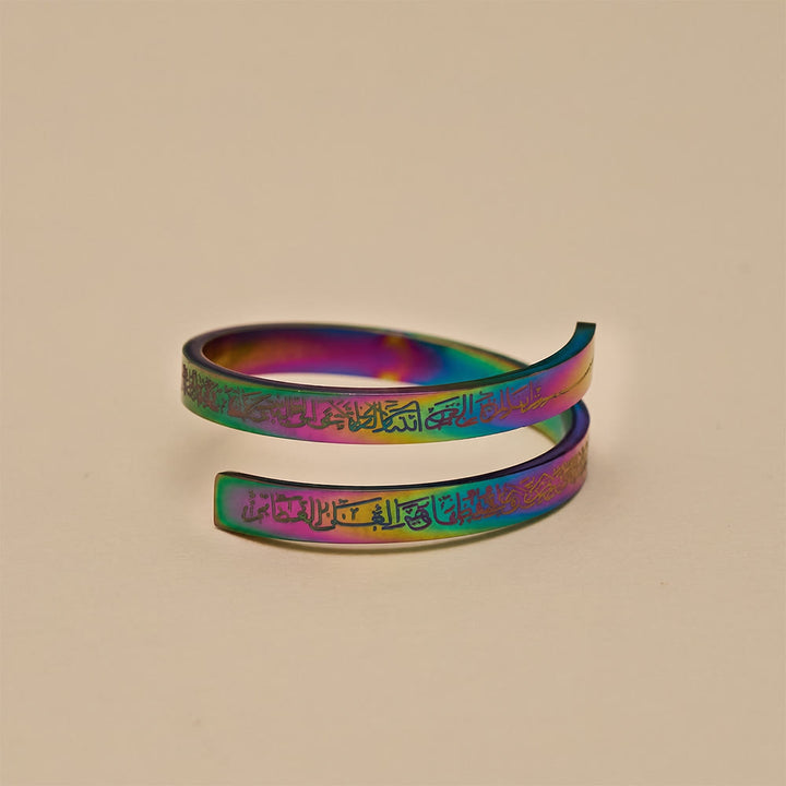 HilalHaven Whispering Line Open‑Band Engraved Ring - image 15