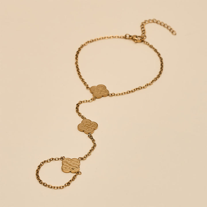 HilalHaven "Rizq-Grace" Petal Trace Botanical Hand Chain - image 4