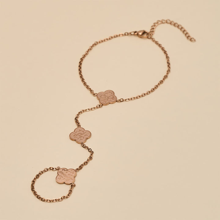 HilalHaven "Rizq-Grace" Petal Trace Botanical Hand Chain - image 8