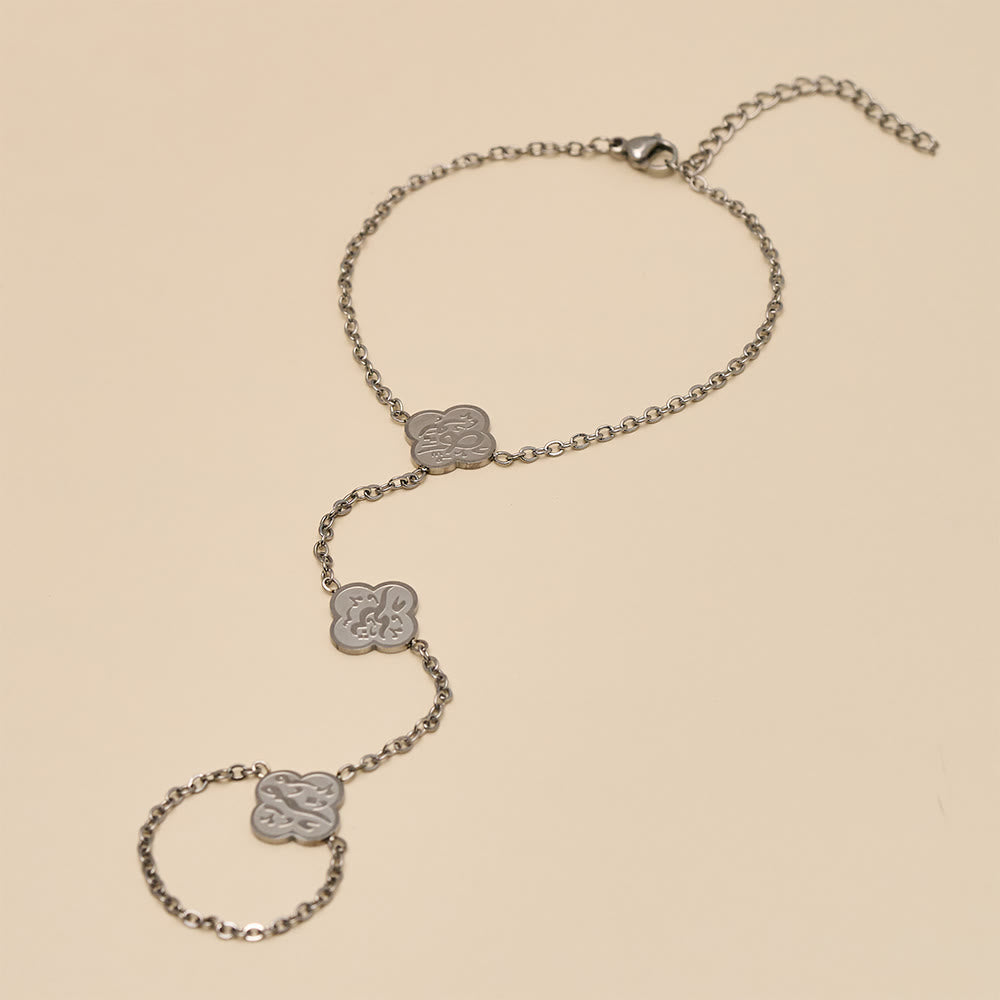 HilalHaven "Rizq-Grace" Petal Trace Botanical Hand Chain - image 12