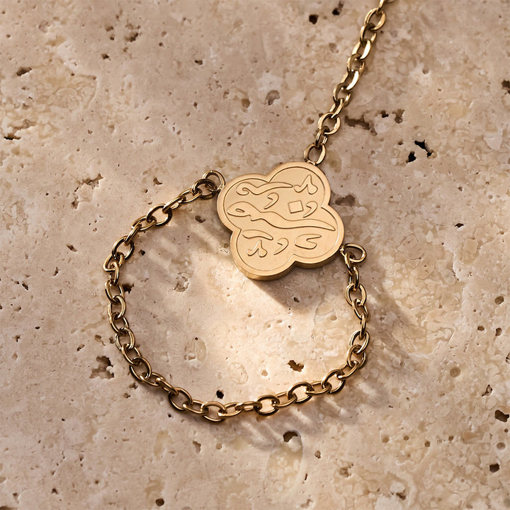 HilalHaven "Rizq-Grace" Petal Trace Botanical Hand Chain - image 3