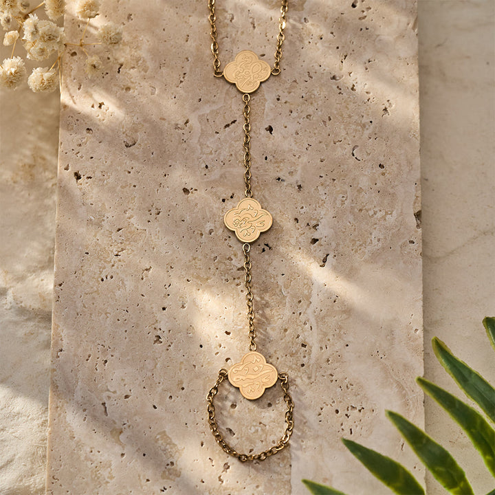HilalHaven "Rizq-Grace" Petal Trace Botanical Hand Chain - image 2
