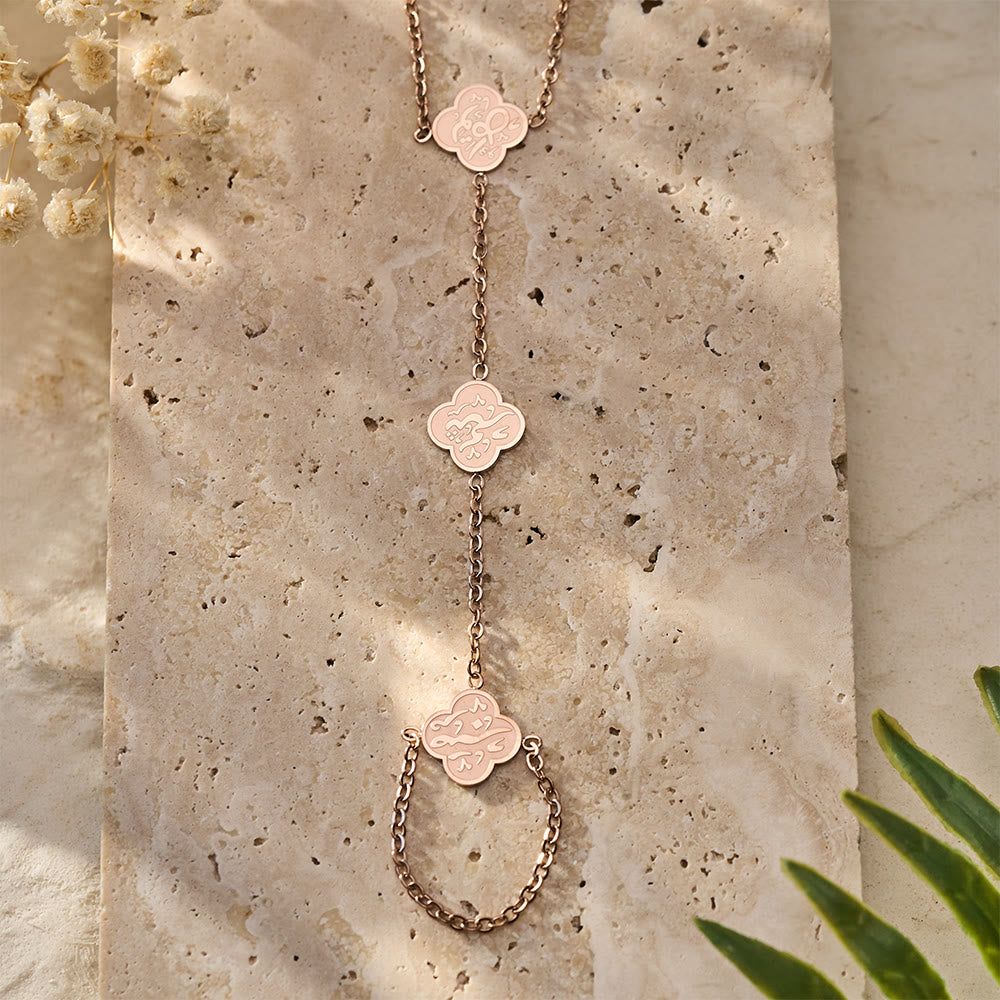 HilalHaven "Rizq-Grace" Petal Trace Botanical Hand Chain - image 6