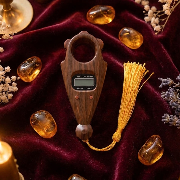 HilalHaven Vintage Cadence Wood‑Grain Digital Tasbih - image 10