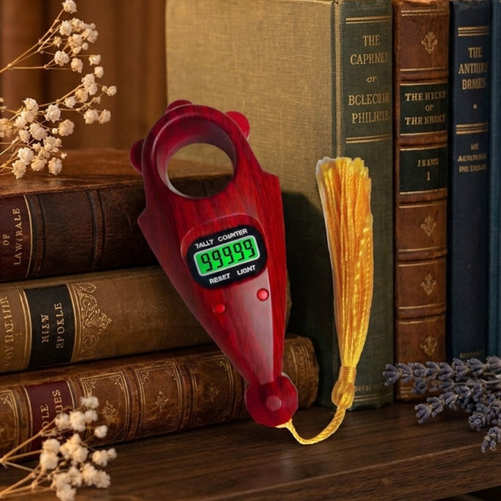 HilalHaven Vintage Cadence Wood‑Grain Digital Tasbih - image 12