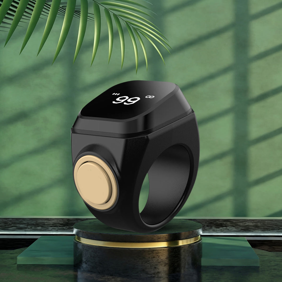 HilalHaven Gentle Beat Digital Tasbih Ring — Rechargeable Finger‑Worn Electronic Counter - image 3