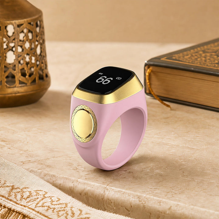HilalHaven Time‑Keepers Circle Rechargeable Digital Tasbih - Pink - 20mm - image 8