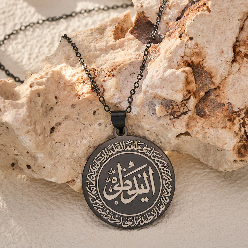 FREE Today: Heritage Circular Seal Double‑Ring Script Pendant Necklace - image 7