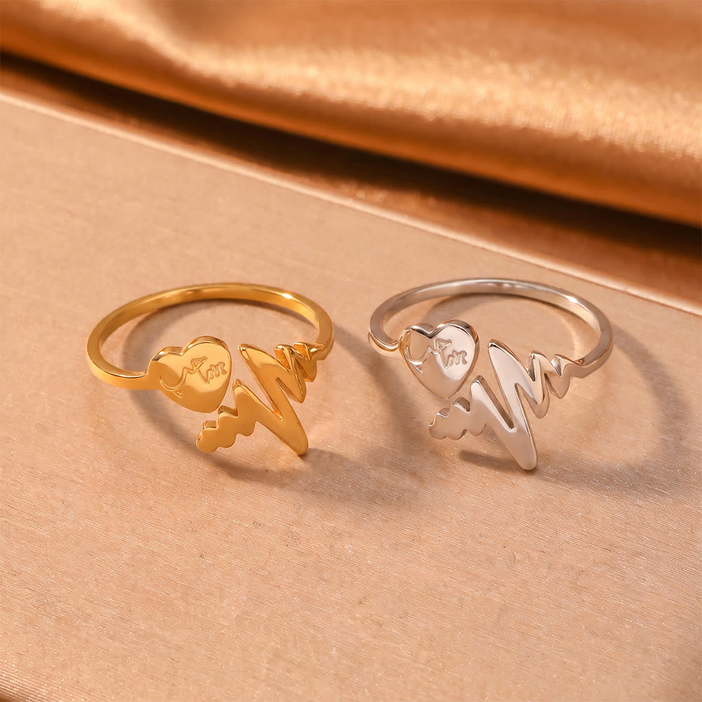 HilalHaven Heartbeat Whisper Split‑Shank Open Ring - image 5