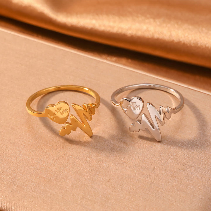 HilalHaven Heartbeat Whisper Split‑Shank Open Ring - image 5