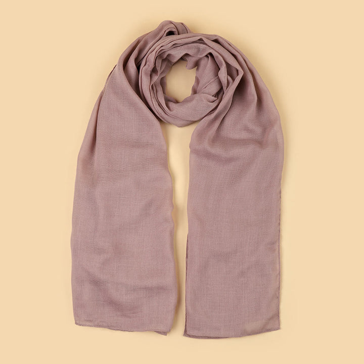 HilalHaven Soft Veil Textured Viscose Hijab Scarf— Mid‑Length Woven All‑Season Wrap - Dusty Mauve - image 11