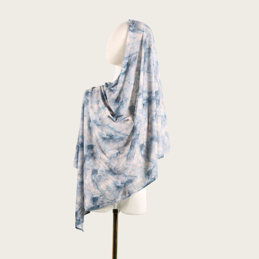 HilalHaven Fluid Hues Art‑Print Satin Cotton Hijab — Multi‑Pattern Long Viscose Head Scarf - 11 - image 21