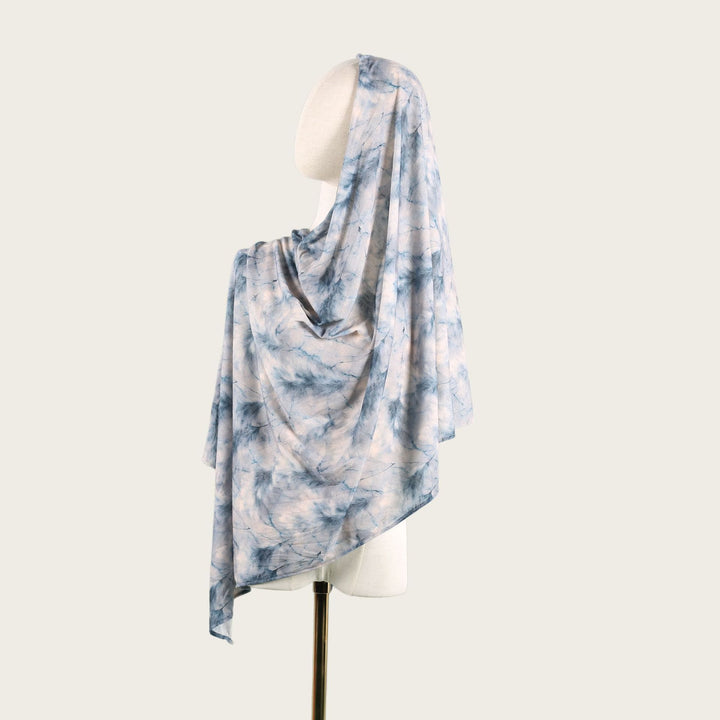 HilalHaven Fluid Hues Art‑Print Satin Cotton Hijab — Multi‑Pattern Long Viscose Head Scarf - 11 - image 21