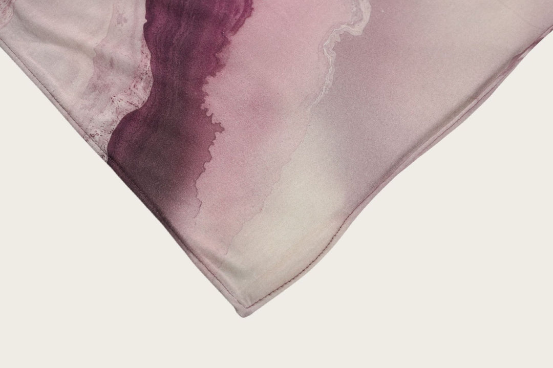 HilalHaven Fluid Hues Art‑Print Satin Cotton Hijab — Multi‑Pattern Long Viscose Head Scarf - image 72