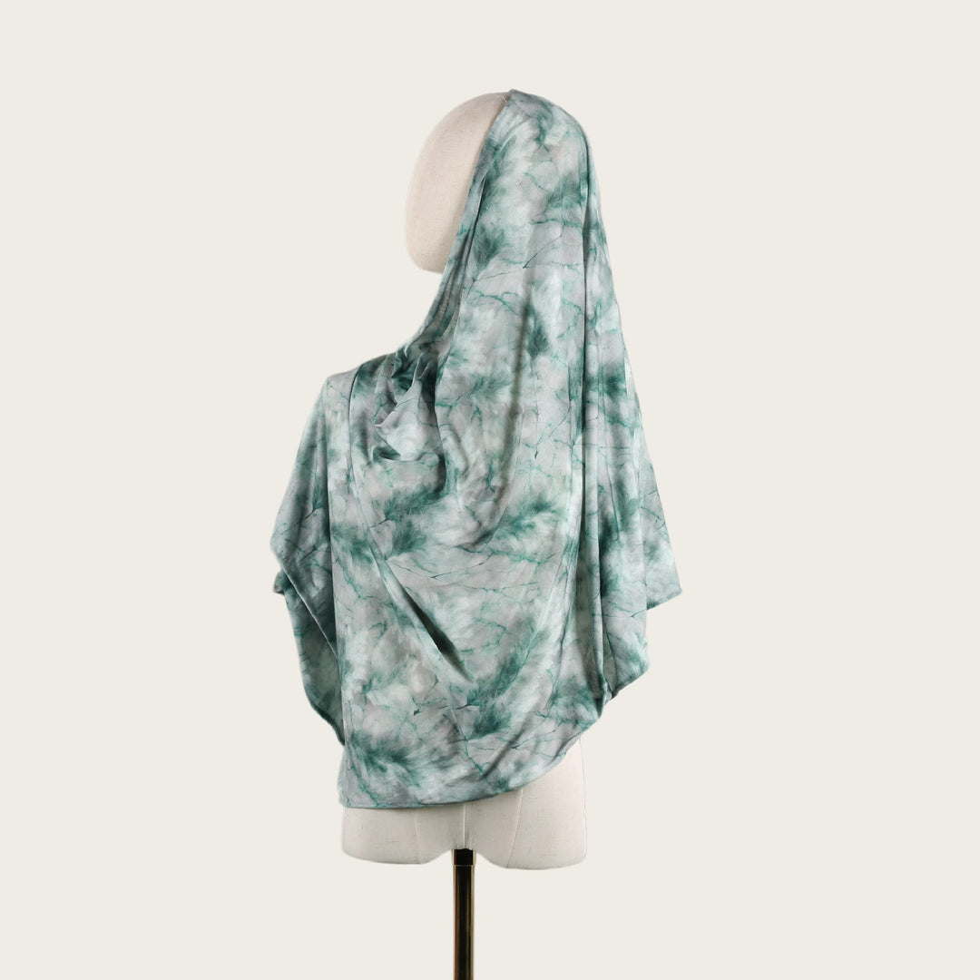 HilalHaven Fluid Hues Art‑Print Satin Cotton Hijab — Multi‑Pattern Long Viscose Head Scarf - 25 - image 49