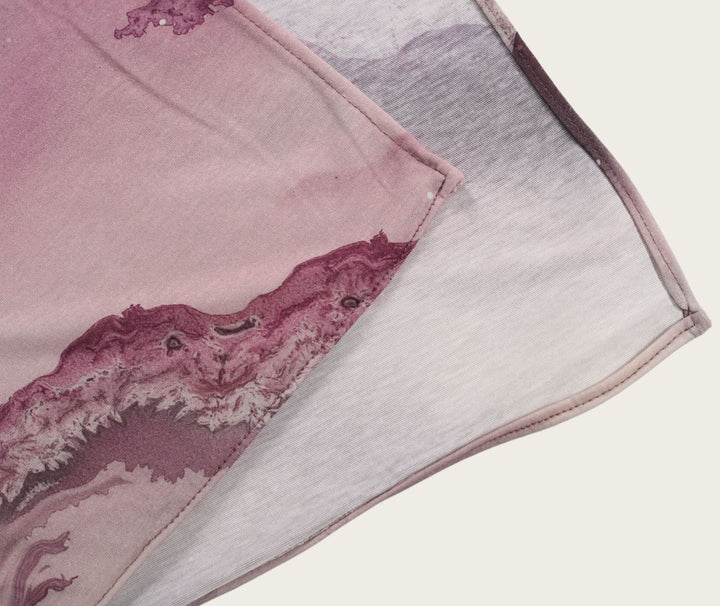 HilalHaven Fluid Hues Art‑Print Satin Cotton Hijab — Multi‑Pattern Long Viscose Head Scarf - image 73