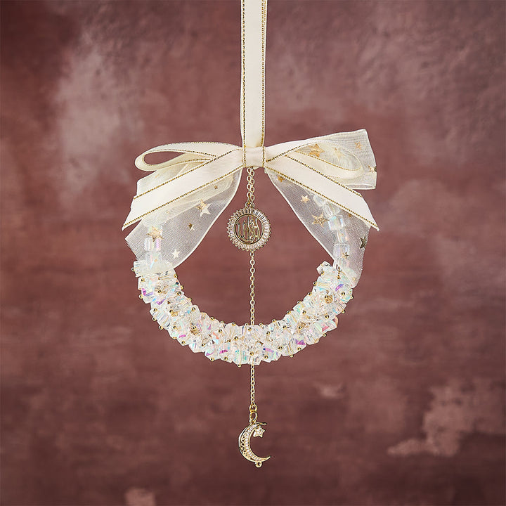 HilalHaven "Lunar Whisper" Crystal Wreath Car Pendant — Luxury Hand‑crafted Auto Ornament - image 6