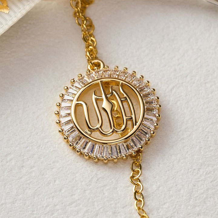 HilalHaven "Lunar Whisper" Crystal Wreath Car Pendant — Luxury Hand‑crafted Auto Ornament - image 2